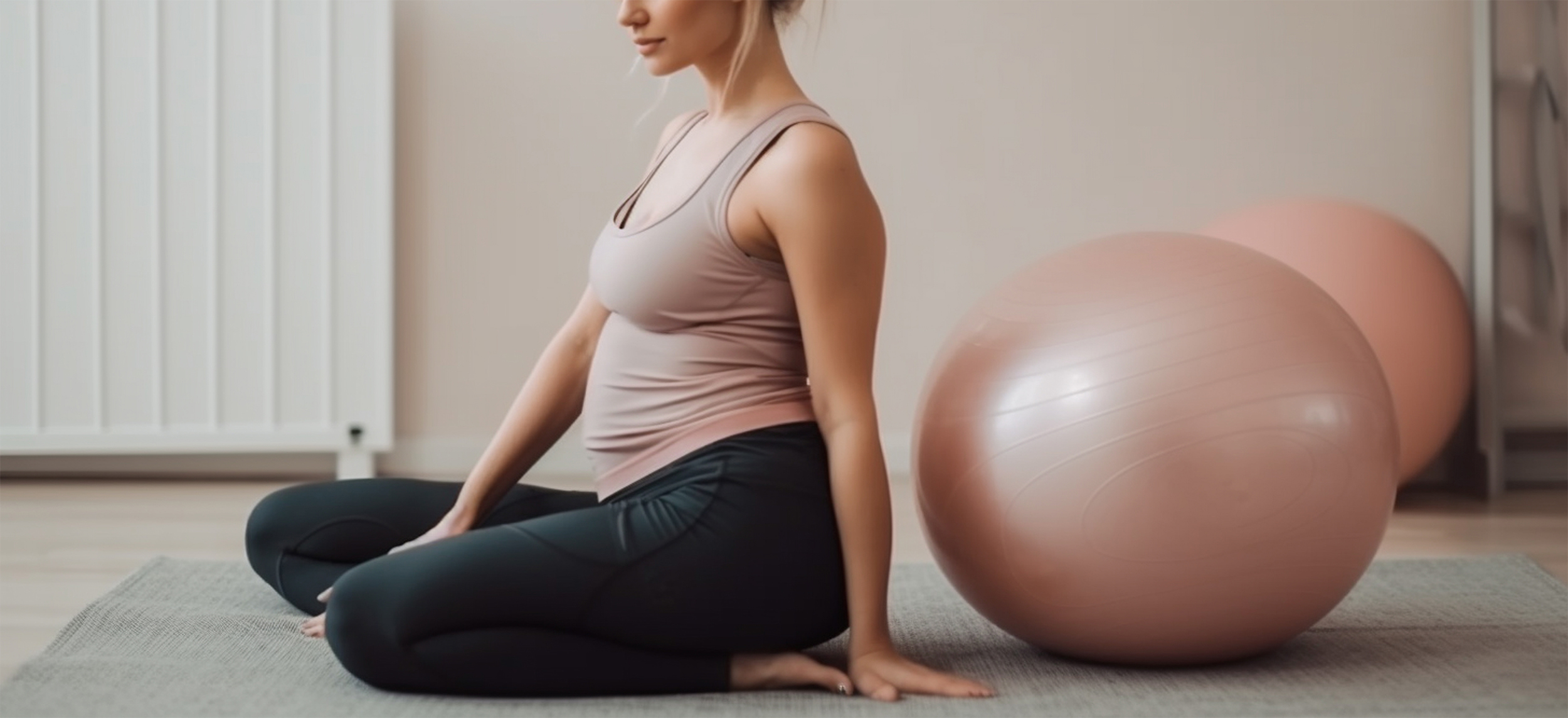 woman doing fitness exercise.generative ai